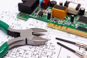 circuit imprimé electrique composant outil précision dessin